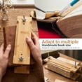 thumbnail image 6 of Bamboo Bookbinding Spine Press 11inches Narrow Book Press for Spine Shaping and Bookbinding for DIY Book Paper Craft Leather Work, 6 of 11