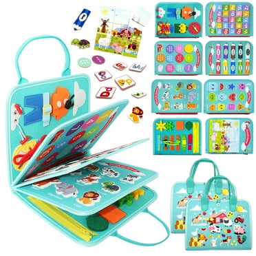 Learning Toys for 2 3 4 Years Old, Montessori Busy Board Toy for Toddlers 1-3, Birthday Gift Toys for 2 3 4 5 Girls Boys
