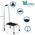 thumbnail image 5 of Bundaloo Support Step Stool | Best Foot Stool for Hospital Bed, Kitchen Shelving, & Bath Tub | Non-Slip Rubber Handle, Platform, & Feet for Extra Safety | For Adults & Kids in Home or Medical Setting, 5 of 6