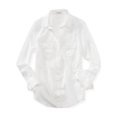 thumbnail image 1 of Aeropostale Camisa transparente con botones para mujer, blanca, mediana, 1 of 2
