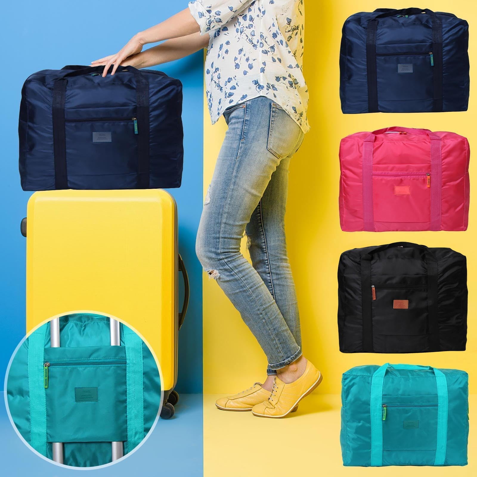 zttd foldable travel duffel bag tote carry on luggage lightweight nylon sport for women girls