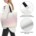 thumbnail image 3 of Fotbe Glitter Light Pearl Bolsa Tote Estética de Lona con Estampado para Mujer - Bolsa Reutilizable de Hombro Casual para Vacaciones, Compras, Trabajo y Gimnasio, 3 of 8