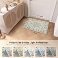 thumbnail image 2 of Boho Vintage Round Rug ft- Faux Wool Dreely Washable Area Rug Small Distressed Throw Rugs Floor Carpet for Door Mat Entryway Bedrooms Laundry (Round - ; Diameter Border ), 2 of 6