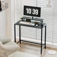 thumbnail image 6 of Ktaxon Folding Writing Computer Desk Home Office Study PC Writing Table, Black, 6 of 7