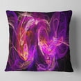 thumbnail image 2 of Designart Colored Smoke Blue Purple - Abstract Throw Pillow - 16x16, 2 of 5