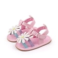 thumbnail image 2 of Tigivemen Infant Baby Girls Summer Sandals Newborn Soft Sole Walking Dressy Shoes Multicolour Size 4, 2 of 7