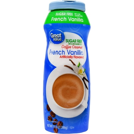 (2 Pack) Great Value Coffee Creamer, Sugar Free, French Vanilla, 13.6 fl (Best Coffee Creamer Flavors)