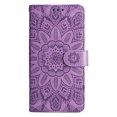 thumbnail image 2 of Wallet Case for iPhone 13 Mini, Flower Pattern Luxury PU Leather Drop Resistant Flip Folio Phone Case with Kickstand Card Slots Cash Holder Magnetic Clasp Cover for iPhone 13 Mini 5.4 Inch,Purple, 2 of 11