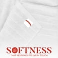 thumbnail image 6 of RIVERSIDE Bath Towel 4 Pack 30x60 Soft Cotton Quick Drying Large Towels for Bathroom - White, 6 of 9
