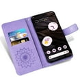 thumbnail image 5 of Asuwish Compatible with Google Pixel 7A 5G 2023 Wallet Phone Case and Tempered Glass Screen Protector Flip Credit Card Holder Stand Mandala Flower Cell Cover for Pixel7A A7 Women Men Purple, 5 of 8