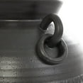 thumbnail image 4 of DecMode 20" Amphora Black Ceramic Vase with Speckled Texture and Ring Handles, 4 of 11