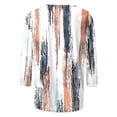 thumbnail image 5 of 3/4 Length Sleeve Womens Tops Dressy Casual Clothing Shirts Summer Outfits 2026 Beach Vacation Hawaiian Clothes Lightweight Summer Top, 5 of 5