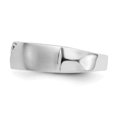 thumbnail image 3 of 14K White Gold Ring Band Wedding Diamond Round Men's , Size 7, 3 of 7