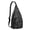 Black-43, variant on Scientific Knowledge Sling Backpack&nbsp;- Retro Laboratory Equipment Pattern, Water-Resistant Shoulder Pack for Everyday Use
