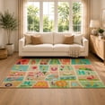 thumbnail image 2 of Gelasgo Animal Alphabet Velvet Area Rug, Colorful ABC Educational Decorative Carpet, Soft Indoor Floor Mat for Kids Room Nursery Classroom Playroom Home Decor, 2 of 5