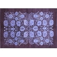 thumbnail image 1 of Ahgly Company Machine Washable Indoor Rectangle Oriental Blue Industrial Area Rugs, 5' x 7', 1 of 4