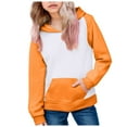 thumbnail image 3 of Gubotare Cute Hoodies for Kids Girls Girls Hoodie Sweatshirt Winter Clothes Warm with Long Sleeve Size 9-10 (Orange,9-10 Years), 3 of 5