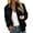 Black, variant on Zip Up Jacket for Women with Chest Pocket Loose Fit Solid Color Long Sleeve Casual Outerwear Gray,S