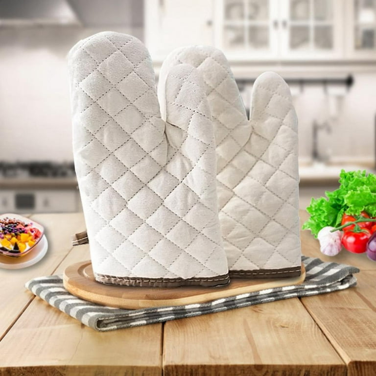1 Pair Short Oven Mitts, Heat Resistant Kitchen Mini Oven Mitts, Non-Slip  Grip Surfaces and Hanging Loop Gloves, Baking Grilling Barbecue Microwave