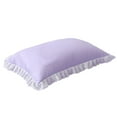 thumbnail image 2 of sunsanly Pillow Case Washable Tear Resistant Breathable Non-fading Princess Style Lace Trim Ruffle Pillow Cushion Home Supply, 2 of 8