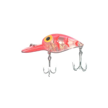 B.S. Fish Lighted Magnum Wiggler, Clear/Red