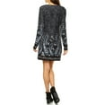 thumbnail image 3 of White Mark Women's Sandrine Embroidered Sweater Dress, 3 of 4