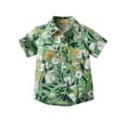 thumbnail image 3 of Sentuca Summer Boys Shirts Short Sleeve Button-down Shirts Hawaiian Beach Graphic Tees for Kids Clothes Size 6T, 3 of 4