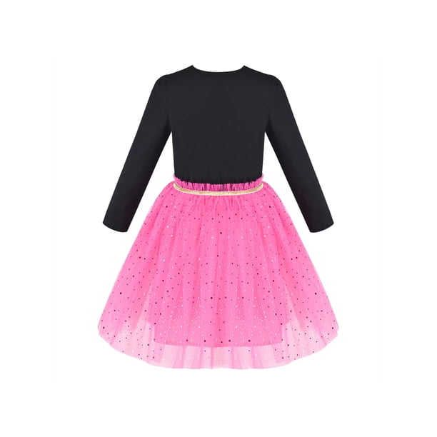Girls Dress Black Heart Pink Sequin Tulle Valentine's Day Dress 6 Years - Walmart Business Supplies Girls Dress Black Heart Pink Sequin Tulle Valentine's Day Dress 6 Years - Walmart Business Supplies