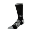 thumbnail image 6 of Wrangler Peak Light Compression Crew Socks for Men, Size 6-12, White/Gray/Black, 6 Pairs, 6 of 7