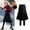 Black, variant on Winter Skorts for Women Knee Length Skirt with Fleece Skirt Mini Skirt Women Underskirt Mini Skirt Black 3xl