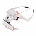 thumbnail image 3 of Eigraketly Diadema de lectura ajustable, auriculares, lupa de joyero, lupa de luz LED, gafas de lupa lupas, 3 of 6