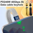 thumbnail image 2 of Mobile Phone Data Cable 240W 40Gbps High-speed Transmission Data Cable Suitable For Mobile, 2 of 8
