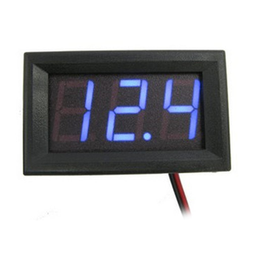 Digital Voltmeter 0.56in 2 Wire AC 70-380V Digital LED Display Voltage Meter Red 