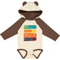 thumbnail image 3 of Inktastic Running Eat Sleep Triathlon Repeat Boys or Girls Long Sleeve Baby Bodysuit, 3 of 5