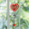 thumbnail image 2 of Campana de viento, decoración del día de San Valentín, de viento que cambia de color, campana de viento para fiesta, día de la madre, , Corazón rojo, 2 of 8