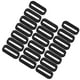 thumbnail image 3 of 20 Pcs 20mm Silicone Retainer Buckle Holder Watchbands Retaining Replacement Watch Strap Clasp Locker (Black), 3 of 5