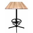 thumbnail image 4 of Indoor/Outdoor 42" Tall OD216 Black Table Base with 30" x 30" Square Indoor/Outdoor Greystone Top by the Holland Bar Stool Co., 4 of 4