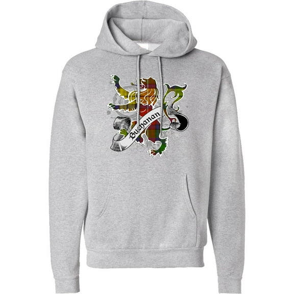 Inktastic Buchanan Tartan Lion Adult Hoodie Sweatshirt