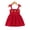 Red, variant on 12 Months Baby Girls Dress 18 Months Girls Sleeveless Dress Flower Solid Color Toddler Girls Off-the-shoulder Summer Suspender Dress Purple