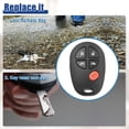 thumbnail image 4 of Control Remoto de Entrada Sin Llave Unique Bargains 315 MHz Toyota Sienna LE 2004-2020 Negro, 4 of 7