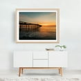 thumbnail image 2 of Nags Head Sunrise 01 - Nags Head North Carolina Photography Sunset Beach Coastal Ocean Boardwalk Scenic Nature Oak Framed Wall Art Print 8 x 10 inches, 2 of 3
