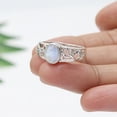 thumbnail image 5 of Beautiful Disney Rainbow Moonstone Ring,-925 Sterling Silver, Natural Moonstone Ring For Women, Moon Ring, 5 of 7