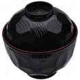 thumbnail image 2 of M.V. Trading MV042716 Japanese Lacquer bowl with Lid for soup or rice, 8 Ounces, Set of 2 (2 Lids & 2 Bowls) 3.50 Inches Wide x 2.5 inches Deep, 2 of 2