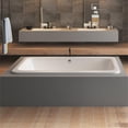 thumbnail image 3 of Malibu Home Roadknight Massaging Air Jet Bathtub 72"x 36"x 22" in Biscuit, 3 of 5