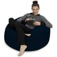 thumbnail image 6 of Sofa Sack Bean Bag Chair, Memory Foam Lounger with Microsuede Cover, Kids, 3 ft, Navy, 6 of 9