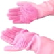 thumbnail image 1 of Guantes de lavado, guantes de silicona para lavar platos con estropajo oso de fresa  Hogar, 1 of 5