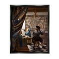 thumbnail image 2 of Stupell Industries Allegory of Painting Johannes Vermeer Classical Portrait Painting Luster Gray Floating Framed Canvas Print Wall Art, Design by one1000paintings, 2 of 5