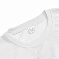 thumbnail image 4 of UVEASISHA Long Sleeve T-Shirts for Men Solid Color Patchwork Crewneck Sweatshirts Relaxed Fit Lightweight Pullover Tops Fall Casual Workout Shirt White XL, 4 of 9