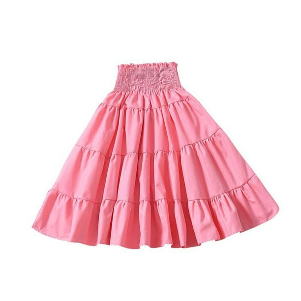 Wisremt - Top Sale Baby Toddler Girls Kids Solid Color Long Skirt ...