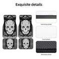 thumbnail image 5 of XMXT Waterproof Floor Mats for Cars, Cosmic Skull Design Print Car Floor Mats All Weather Universal Fit Auto Carpet Car Accessories, 4 Piece, 5 of 6
